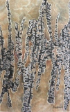 Il y a de grandes flaques-Prévert    70x44,5 cm - Œuvres